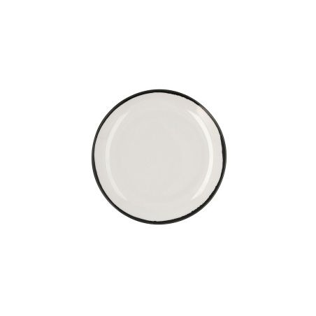 Flat Plate Ariane Vital Filo White Ceramic Ø 21 cm (12 Units)
