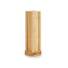 Supporto per 20 Capsule di Caffè Girevole Bambù 11 x 11 x 34 cm (6 Unità)