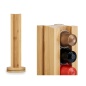 Stand for 36 Coffee Capsules Rotating Bamboo 11 x 11 x 34 cm (6 Units)