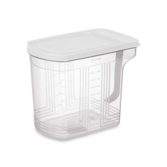 Contenitore per Frigorifero Grigio Trasparente Plastica 2,5 L 20,5 x 17 x 13 cm (24 Unità)