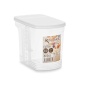 Contenitore per Frigorifero Grigio Trasparente Plastica 2,5 L 20,5 x 17 x 13 cm (24 Unità)