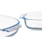 Serving Platter With handles Transparent Borosilicate Glass 2 L 30,2 x 6 x 19,6 cm (12 Units)