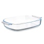 Teglia da Cucina Con manici Trasparente Vetro Borosilicato 2,7 L 34,4 x 6,1 x 22,3 cm (12 Unità)