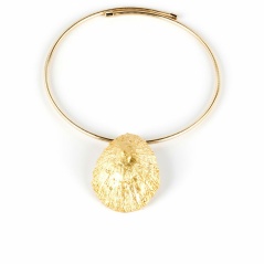 Ladies' Necklace Shabama Calobra Brass gold-plated Elastic