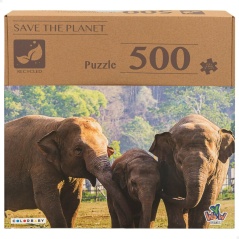 Puzzle Colorbaby Elephant 500 Pieces 6 Units 61 x 46 x 0,1 cm