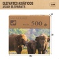 Puzzle Colorbaby Elephant 500 Pieces 6 Units 61 x 46 x 0,1 cm