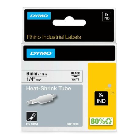 Laminated Tape for Labelling Machines ID1-6 Dymo 18051 White