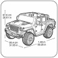 Children's Electric Car Feber Rubicon 12 V Jeep