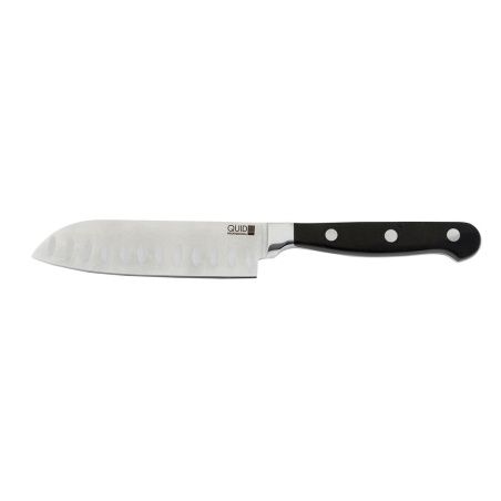 Santoku Knife Quid Professional Inox Chef Black Black Metal (13 cm) (Pack 10x)