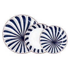 Servizio di Piatti Bidasoa Oceanika Azzurro Ceramica 18 Pezzi