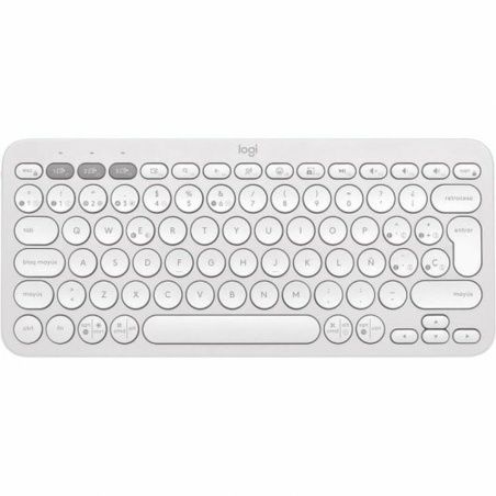 Wireless Keyboard Logitech Pebble Keys 2 K380s Spanish Qwerty White