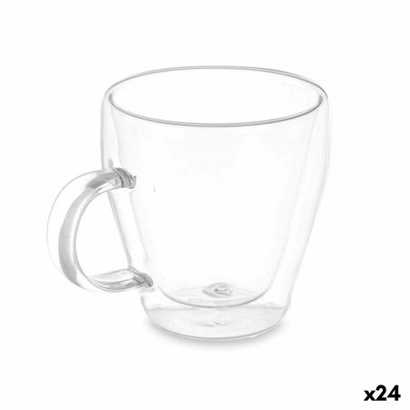 Tazza Mug Trasparente Vetro Borosilicato 270 ml (24 Unità)