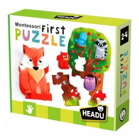 Puzzle HEADU Montessori Bosco (4 Unità)