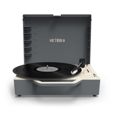 Record Player Victrola Re-Spin Grey