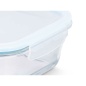 Porta pranzo Trasparente Silicone Vetro Borosilicato 2,8 L 29,5 x 9 x 22,8 cm (6 Unità)