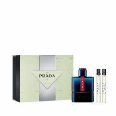 Men's Perfume Set Prada EDT Luna Rossa Ocean 3 Pieces
