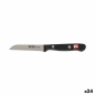 Peeler Knife Quttin Sybarite Black Silver 8 cm (24 Units)