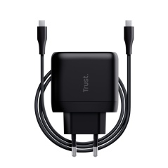 Wall Charger + USB-C Cable Trust Maxo Black 65 W