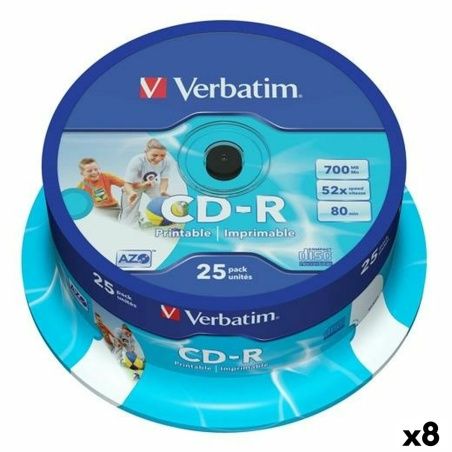 CD-R Verbatim 25 Pieces 700 MB 50 MB/s (8 Units)