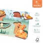 Animals Puzzle Woomax + 18 Months (12 Units)