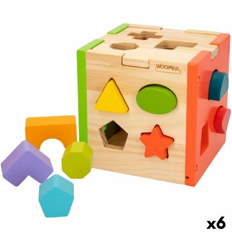 Puzzle di Legno per Bambini Woomax 15 x 15 x 15 cm (6 Unità)