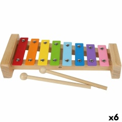 Xylophone Woomax Wood Metal 26 x 4,5 x 11,5 cm (6 Units)