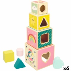 Building Blocks Mr. Wonderful 8 Pieces 12 x 12 x 12 cm (6 Units)