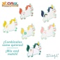 Puzzle di Legno per Bambini Mr. Wonderful Unicorno + 3 anni 3 Pezzi (12 Unità)