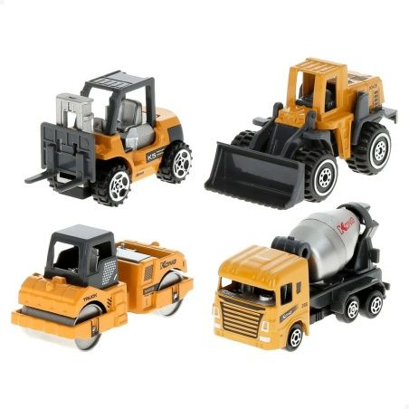 Construction Work Vehicles (Set) Speed & Go 7,5 x 4 x 3 cm (12 Units)