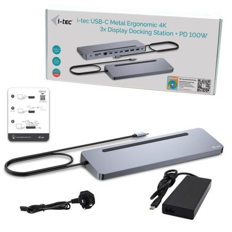 USB-C Hub i-Tec C31FLAT2PDPRO Silver