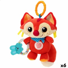 Rattle Cuddly Toy Winfun Fox 13,5 x 26,5 x 7,5 cm (6 Units)