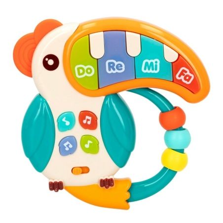 Musical Rattle Colorbaby Tucán 14,5 x 14,5 x 3 cm (6 Units)