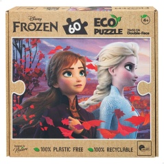 Child's Puzzle Frozen Double-sided 60 Pieces 70 x 1,5 x 50 cm (12 Units)