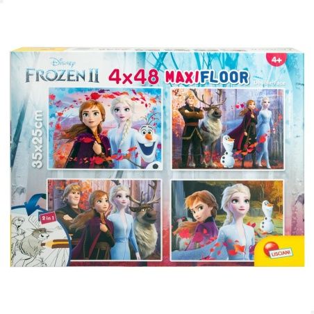 Puzzle per Bambini Frozen Double-face 4 in 1 48 Pezzi 35 x 1,5 x 25 cm (6 Unità)