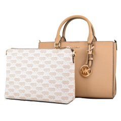 Borsa Donna Michael Kors CHARLOTE Marrone 29 x 20 x 12 cm