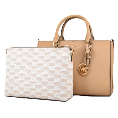 Borsa Donna Michael Kors CHARLOTE Marrone 29 x 20 x 12 cm