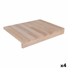 Cutting board Quttin Quttin Brown Wood 45 x 35 cm (4 Units)