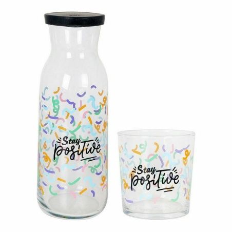Set of glasses LAV Positive Bottle Crystal 7 Pieces (4 Units) (7 pcs)