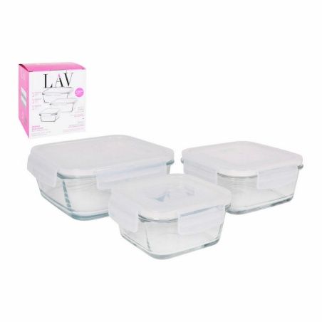 Set di 3 scatole porta pranzo LAV Cristallo (8 Unità) (3 pcs)