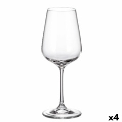 Set of cups Bohemia Crystal Sira 360 ml White 6 Pieces 6 x 8 x 22 cm (6 Units) (4 Units)
