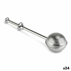 Filter for Infusions Quttin Stainless steel Silver Button (24 Units) (18,5 x 5 cm)