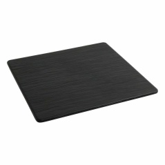 Flat Plate Inde Africa Black Melamin Squared 35 x 35 x 0,7 cm (6 Units)