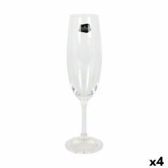 Set of cups Crystalex Lara Champagne 220 ml Crystal (6 Units) (4 Units)