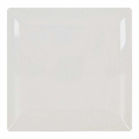 Serving Platter La Mediterránea Elite White Ceramic Squared 30 x 30 x 2,5 cm (6 Units)