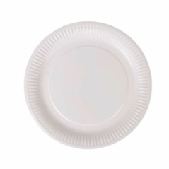 Plate set Algon Disposable White Cardboard 23 cm (10 Units)