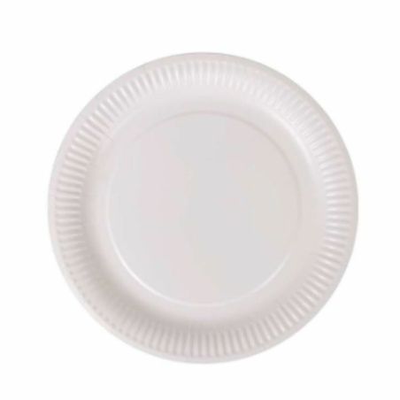 Set di piatti Algon Monouso Bianco Cartone 23 cm (36 Unità)