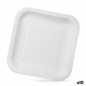 Plate set Algon Disposable White Cardboard 23 x 23 x 1,5 cm (10 Units)
