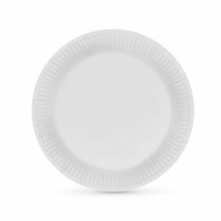 Plate set Algon Cardboard Disposable White (10 Units)
