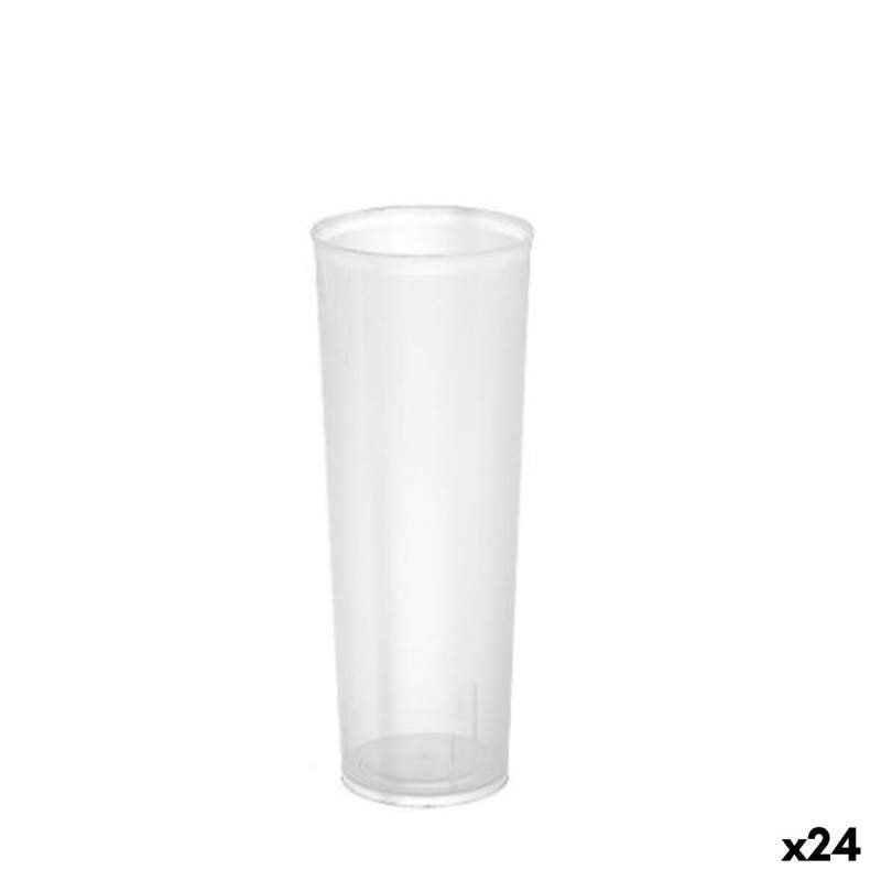 Set of reusable glasses Algon Transparent 24 Units 330 ml (20 Pieces)