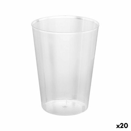 Set di bicchieri riutilizzabili Algon Trasparente Sidro 20 Unità 500 ml (15 Pezzi)